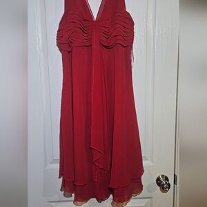 AGB Red Halter Sundress Cocktail Occasion